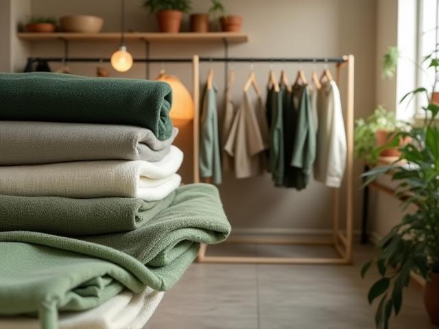 Eco-friendly fashion materials and sustainable clothing racks