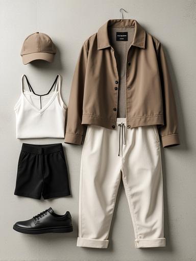 Collection card image showing essential urban fashion pieces