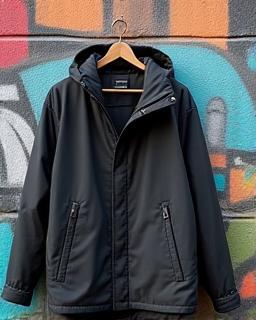 Lightweight recycled fabric jacket with urban tailored silhouette