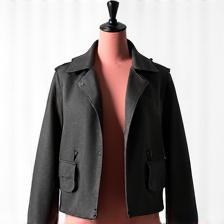 Latest urban jacket with contemporary design in neutral tones